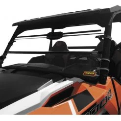 Quad Boss UTV Folding Windshield Polaris Ranger 2011-2014 Clear [Open Box] -Quad Boss Sales quad boss utv folding windshield polaris ranger20112014 clear open box clear 12