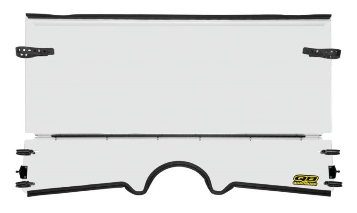 Quad Boss UTV Folding Windshield Polaris Ranger 2011-2014 Clear [Open Box] - Image 2